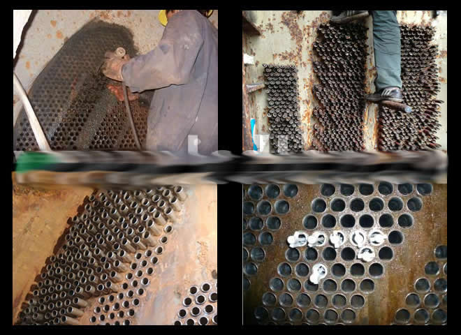 凝汽器、冷水（油）器各類換熱器冷卻器304/316l不銹鋼換熱管換熱管換管束及安裝改造工程廠家生產圖
